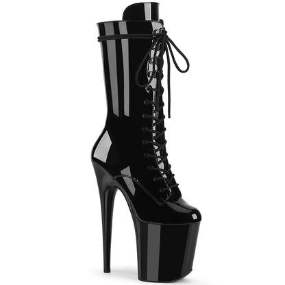 Pleaser Bottines pour femmes FLAMINGO-1050 BLK PAT / BLK