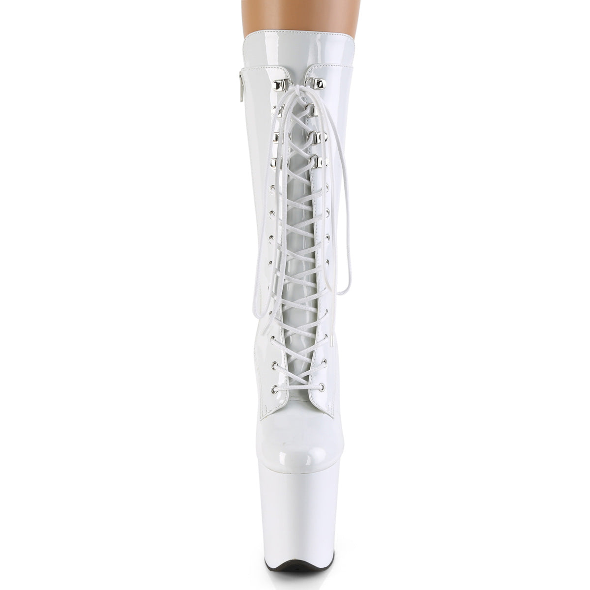 Pleaser Bottines pour femmes FLAMINGO-1050 wht pat / wht
