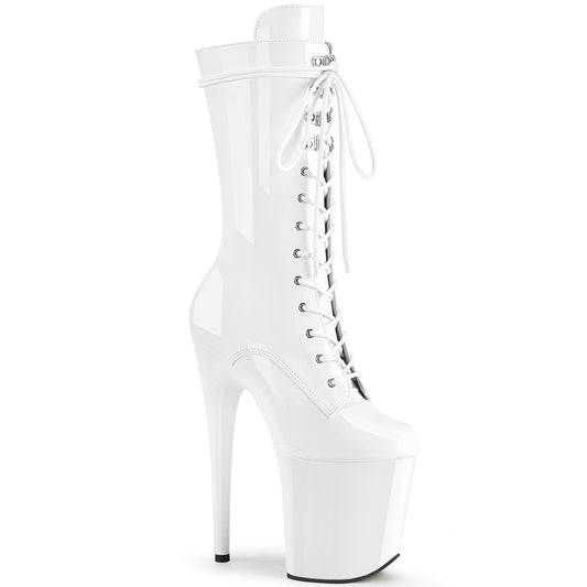 Pleaser Bottines pour femmes FLAMINGO-1050 wht pat / wht
