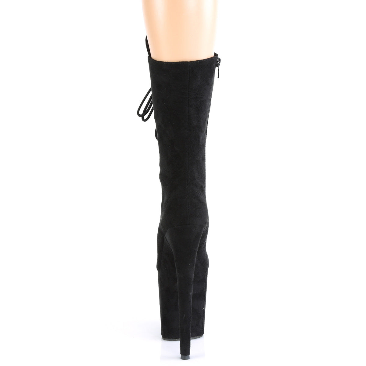 Pleaser Bottines pour femmes FLAMINGO-1050FS BLK FAUX SUDE / BLK FAUX SUDE