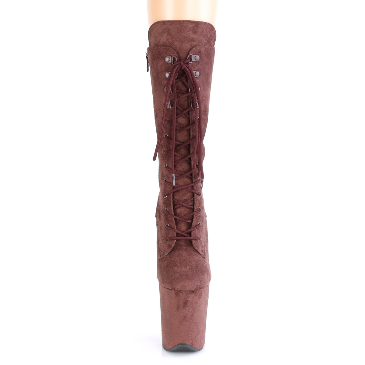 Pleaser Bottines pour femmes FLAMINGO-1050FS Brown Faux Suisse / Brown Faux Suisse