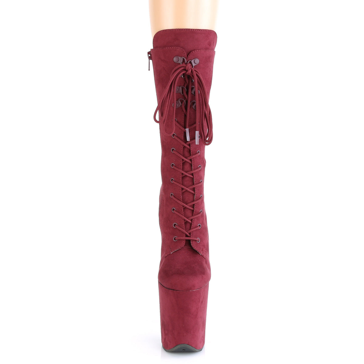 Pleaser Bottines pour femmes FLAMINGO-1050FS Bourgogne Faux Suisse / Bourgogne Faux Suisse