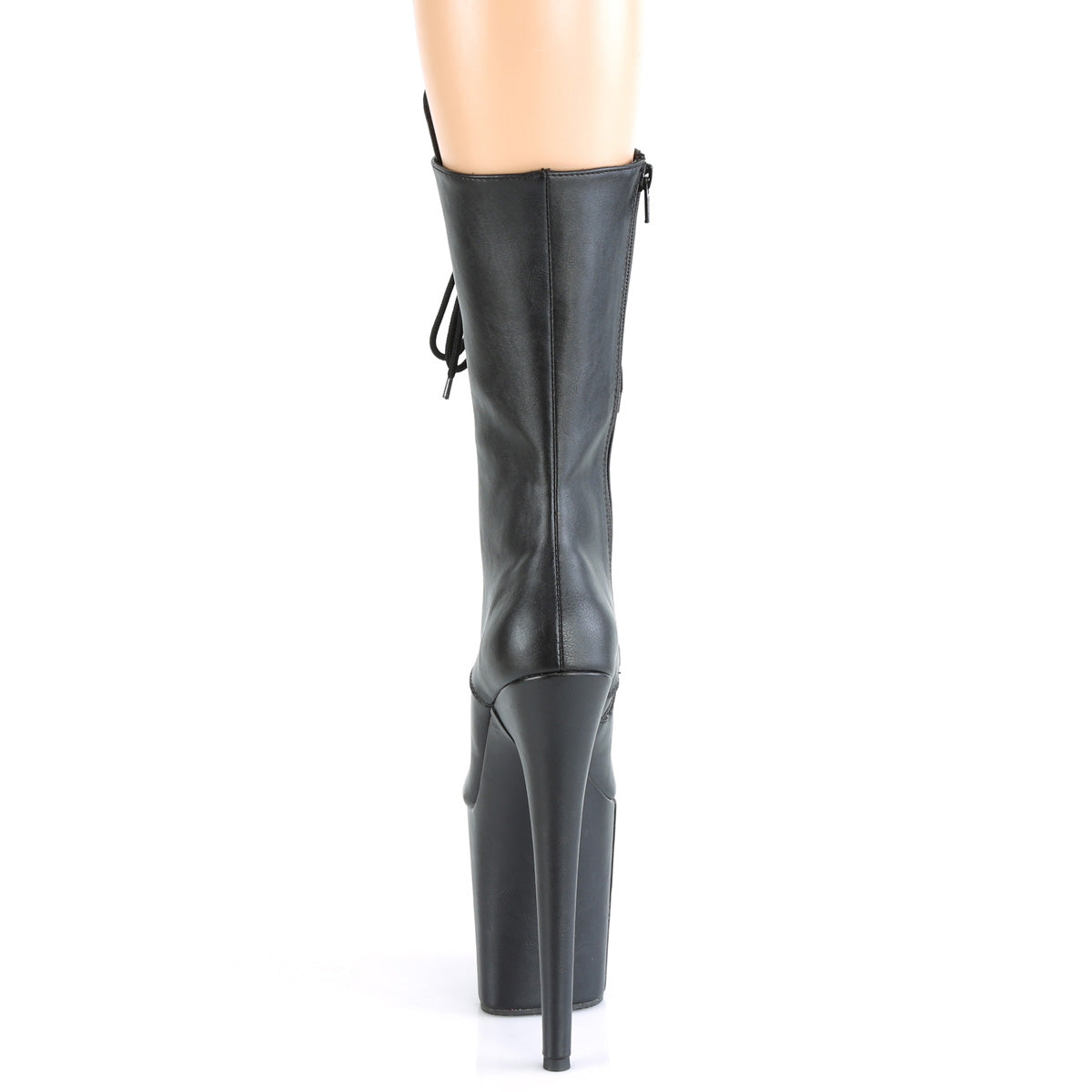 Pleaser Bottines pour femmes FLAMINGO-1050WR BLK FAUX CUIR / BLK FAUX CUIR