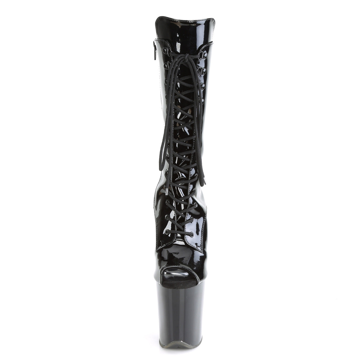 Pleaser Bottines pour femmes FLAMINGO-1051 BLK PAT / BLK