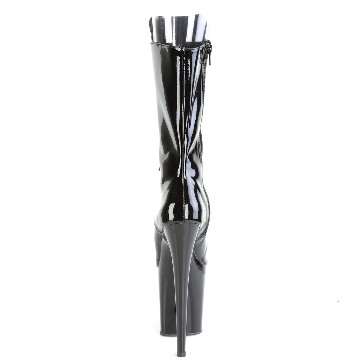 Pleaser Bottines pour femmes FLAMINGO-1051 BLK PAT / BLK
