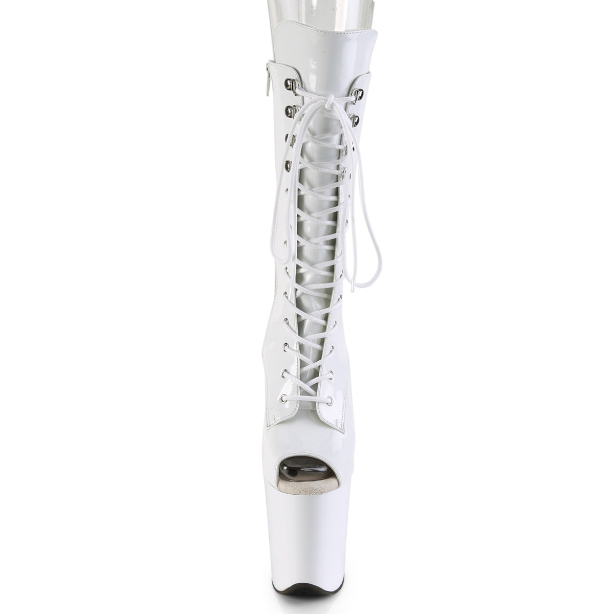 Pleaser Bottines pour femmes FLAMINGO-1051 wht pat / wht