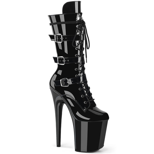 Pleaser   FLAMINGO-1053 BLK PAT / BLK