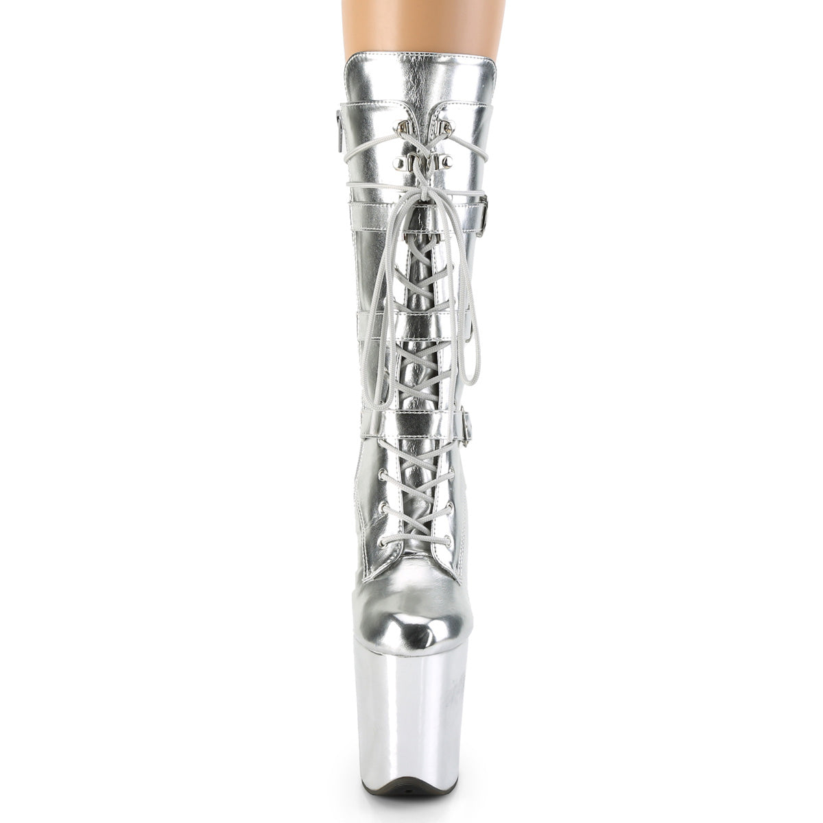 Pleaser Bottines pour femmes FLAMINGO-1053 SLV Métallique PU / SLV Métallique PU