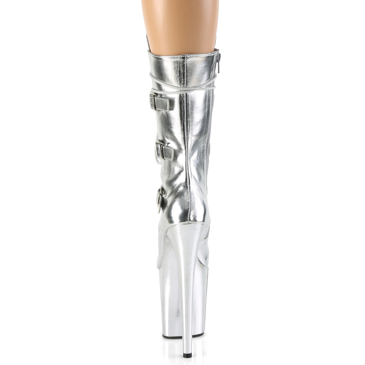 Pleaser Bottines pour femmes FLAMINGO-1053 SLV Métallique PU / SLV Métallique PU