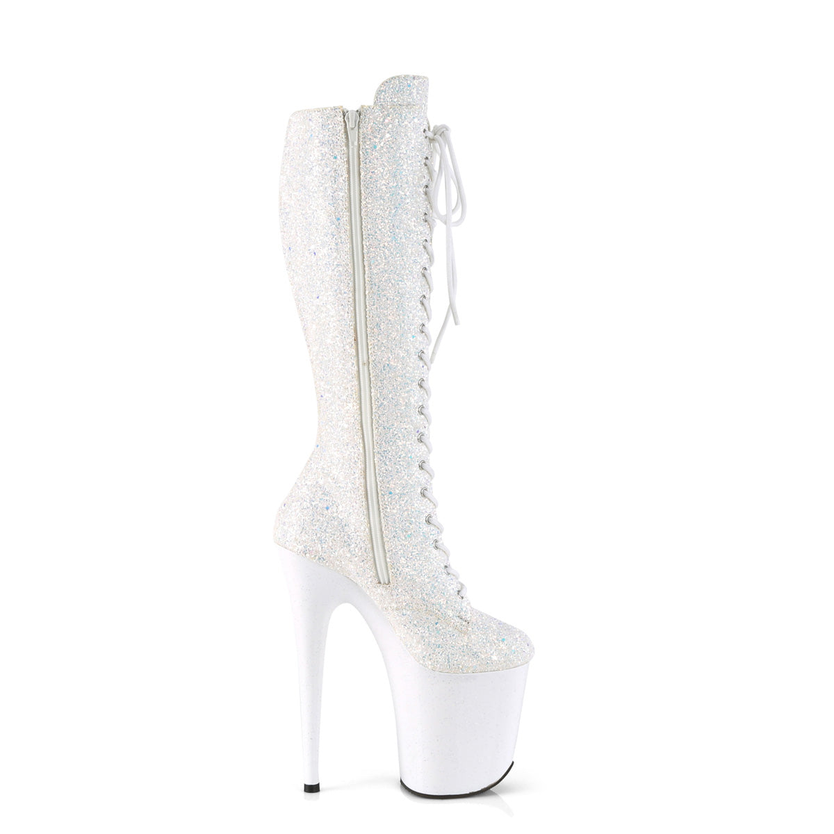 Pleaser Bottes pour femmes FLAMINGO-2020mg wht multi gameter / blk