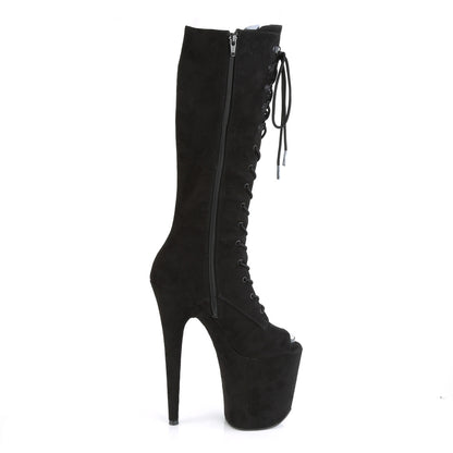 Pleaser Bottes pour femmes FLAMINGO-2051FS BLK FAUX SUDE / BLK FAUX SUDE