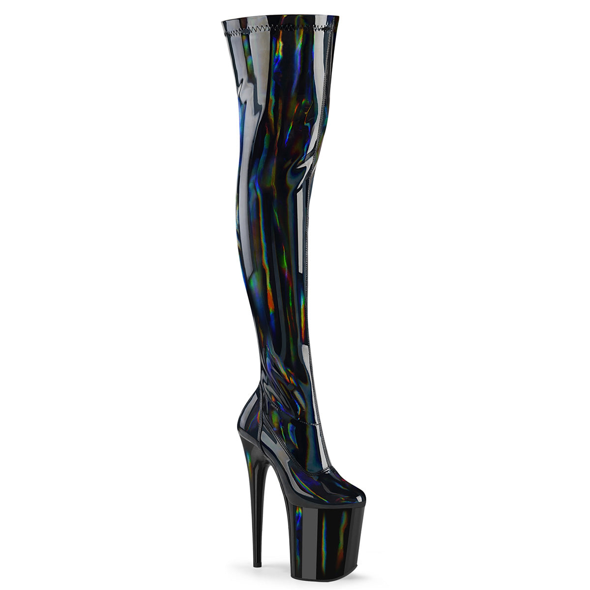 Pleaser   FLAMINGO-3000HWR BLK Str. Run / BLK Running