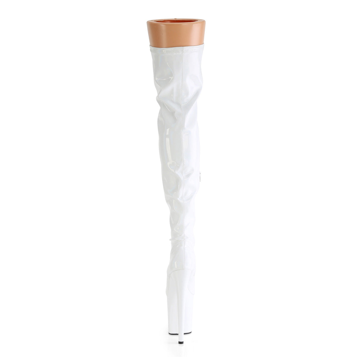 Pleaser   FLAMINGO-3000Hwr Wht Str. Holo / wht holo
