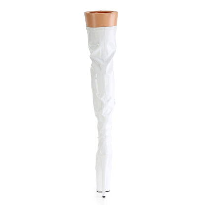 Pleaser   FLAMINGO-3000Hwr Wht Str. Holo / wht holo