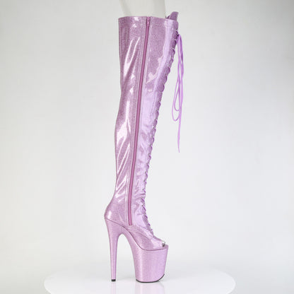 Pleaser Women's Platform Shoes FLAMINGO-3021GP Lilac Glitter Pat/M