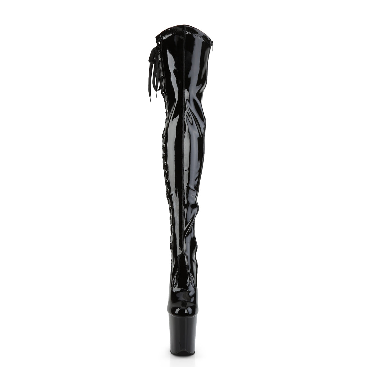Pleaser Bottes pour femmes FLAMINGO-3050 blk str pat / blk