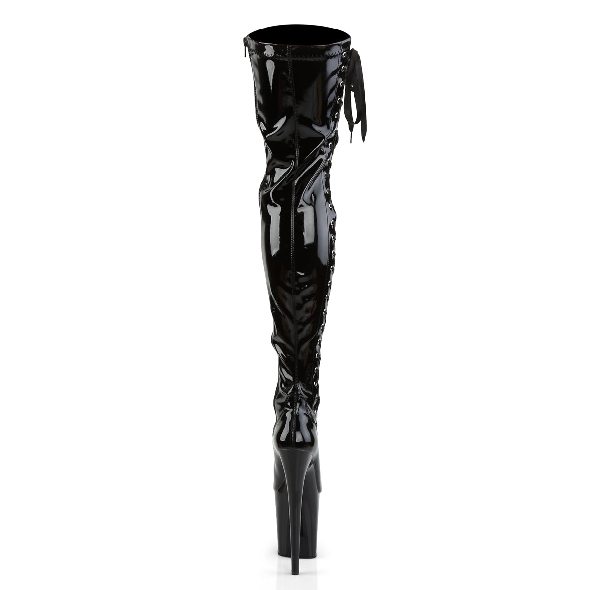 Pleaser Bottes pour femmes FLAMINGO-3050 blk str pat / blk
