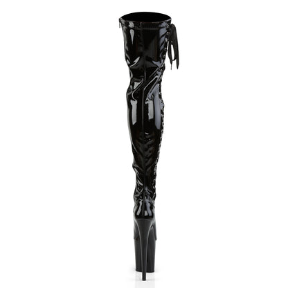 Pleaser Bottes pour femmes FLAMINGO-3050 blk str pat / blk