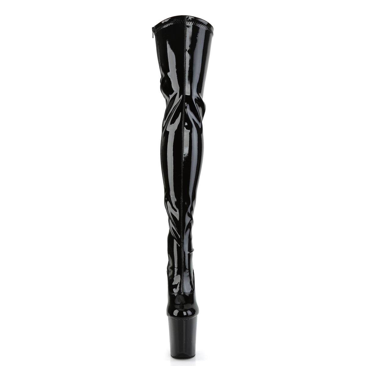 Pleaser Bottes pour femmes FLAMINGO-3063 blk str pat / blk