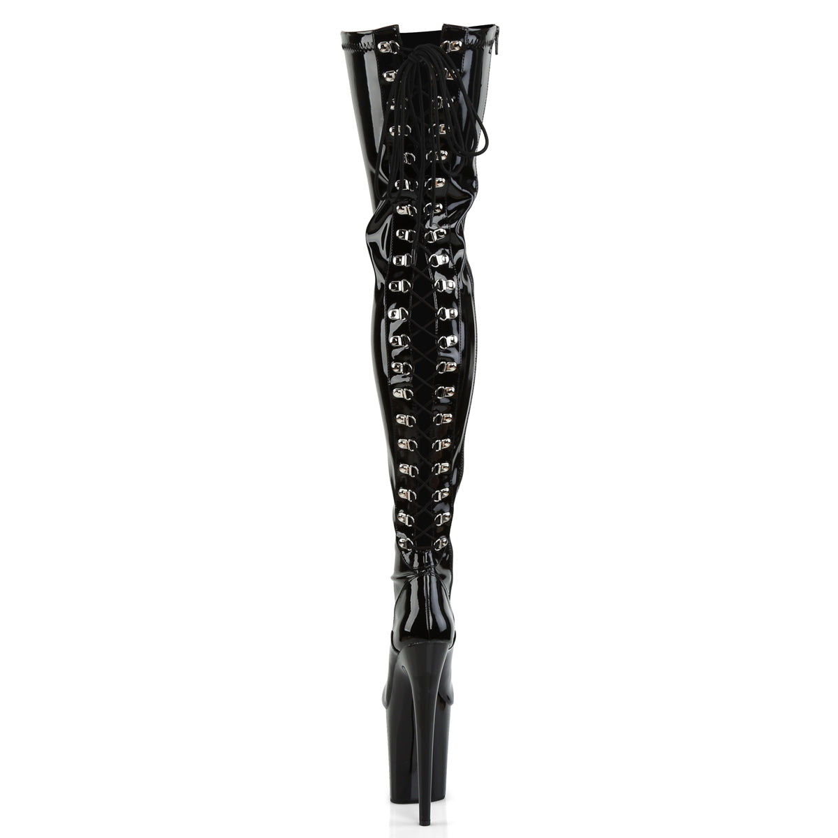 Pleaser Bottes pour femmes FLAMINGO-3063 blk str pat / blk