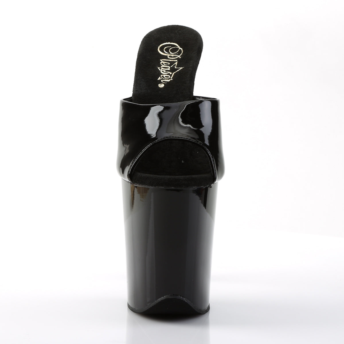 Pleaser Sandales pour femmes FLAMINGO-801 BLK PAT / BLK
