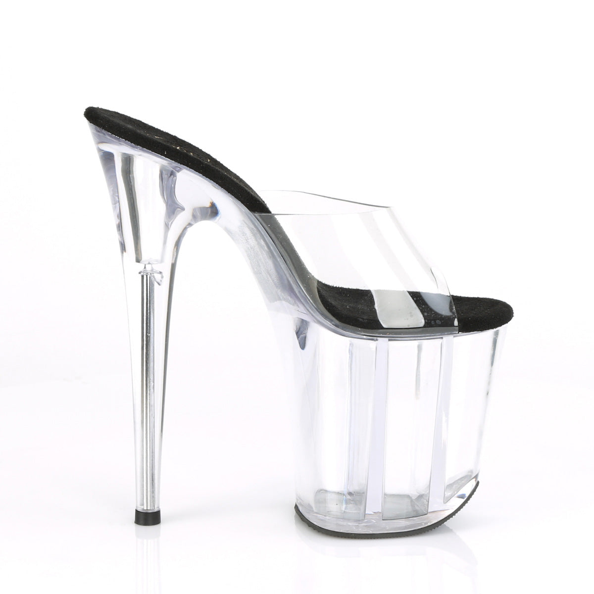 Pleaser Sandales pour femmes FLAMINGO-801 CLR-BLK / CLR