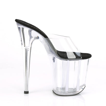 Pleaser Sandales pour femmes FLAMINGO-801 CLR-BLK / CLR