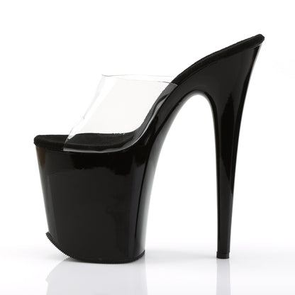 Pleaser Sandales pour femmes FLAMINGO-801 CLR / BLK