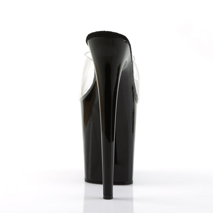 Pleaser Sandales pour femmes FLAMINGO-801 CLR / BLK