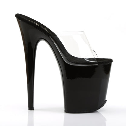 Pleaser Sandales pour femmes FLAMINGO-801 CLR / BLK