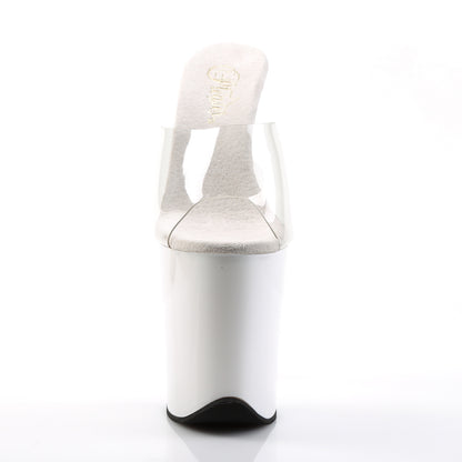 Pleaser Sandales pour femmes FLAMINGO-801 CLR / WHT