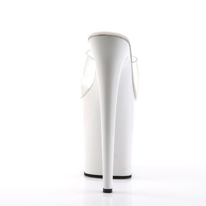 Pleaser Sandales pour femmes FLAMINGO-801 CLR / WHT