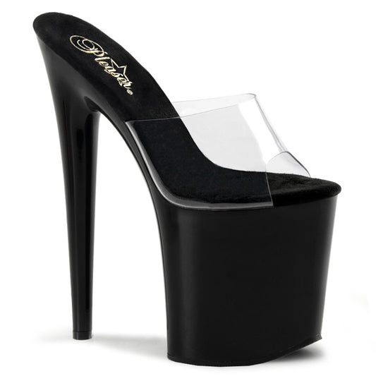 Pleaser Sandales pour femmes FLAMINGO-801 CLR / BLK