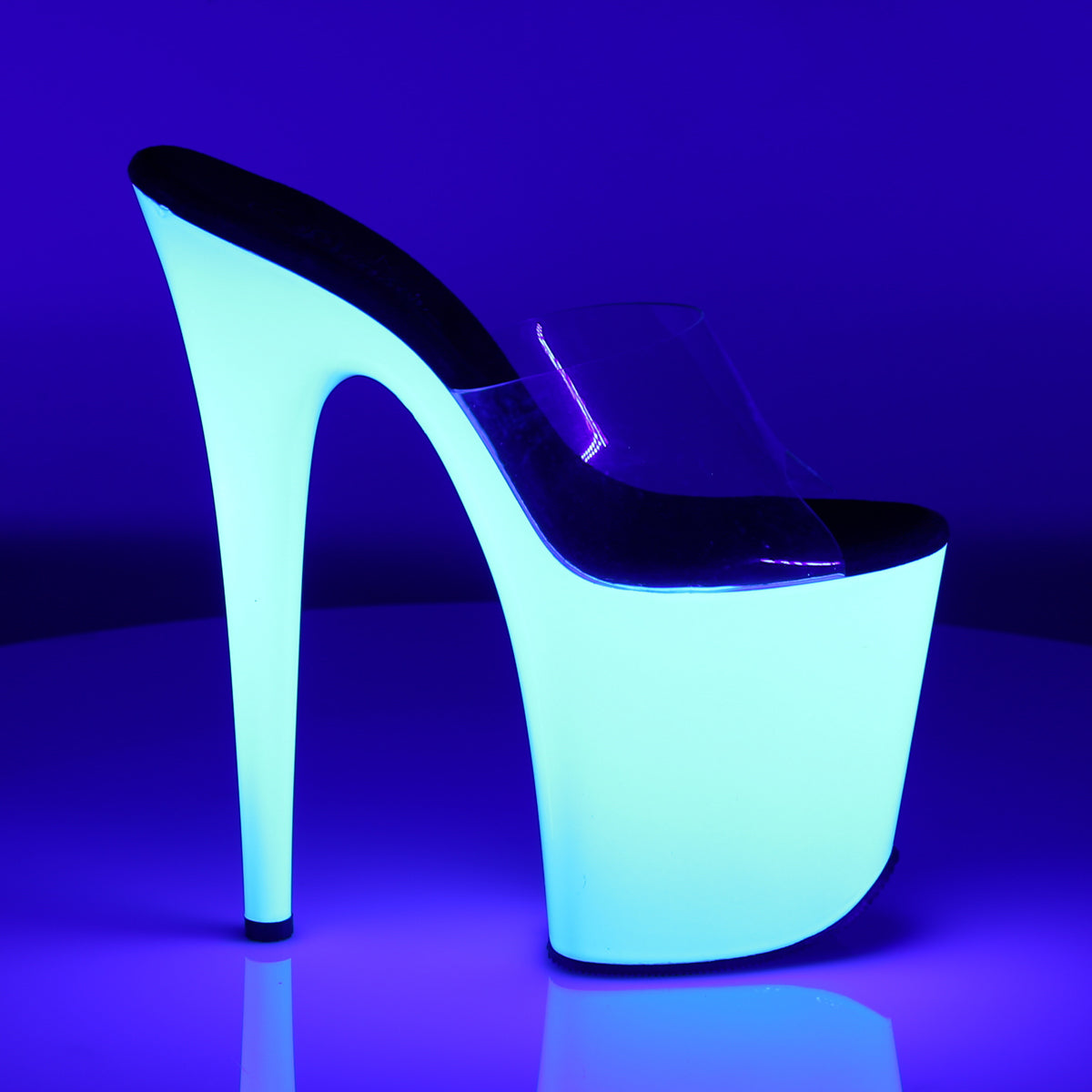 Pleaser Sandales pour femmes FLAMINGO-801udu CLR / NEON WHT