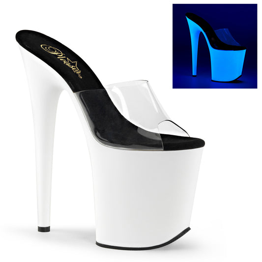 Pleaser Sandales pour femmes FLAMINGO-801udu CLR / NEON WHT