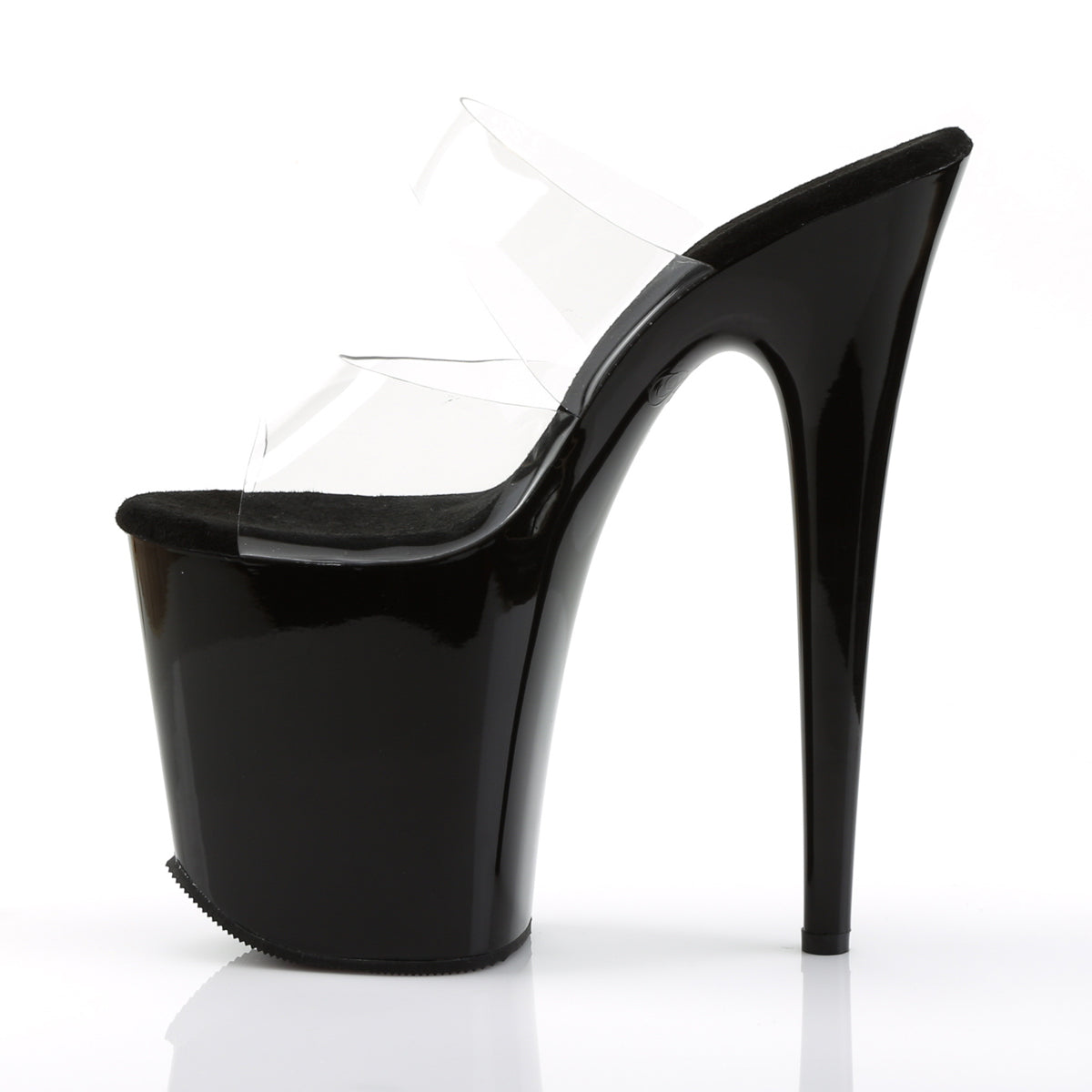 Pleaser Sandales pour femmes FLAMINGO-802 CLR / BLK