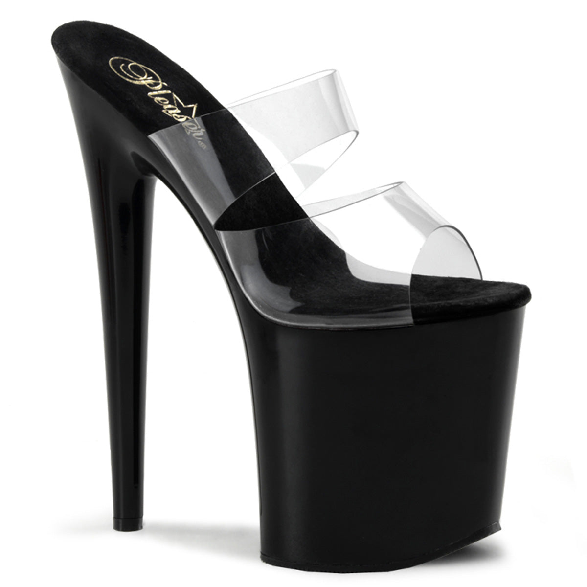 Pleaser Sandales pour femmes FLAMINGO-802 CLR / BLK