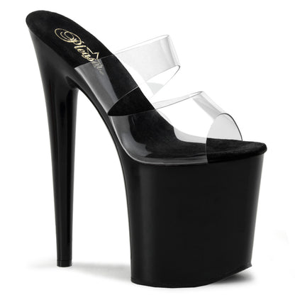 Pleaser Sandales pour femmes FLAMINGO-802 CLR / BLK