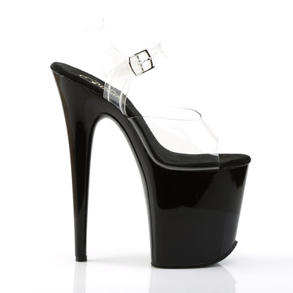 Pleaser Sandales pour femmes FLAMINGO-808 CLR / BLK