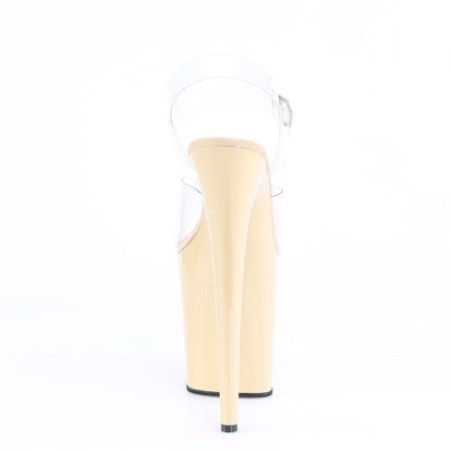Pleaser Sandales pour femmes FLAMINGO-808 CLR / Crème