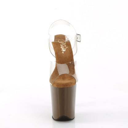 Pleaser  Des sandales FLAMINGO-808 CLR / MOCHA