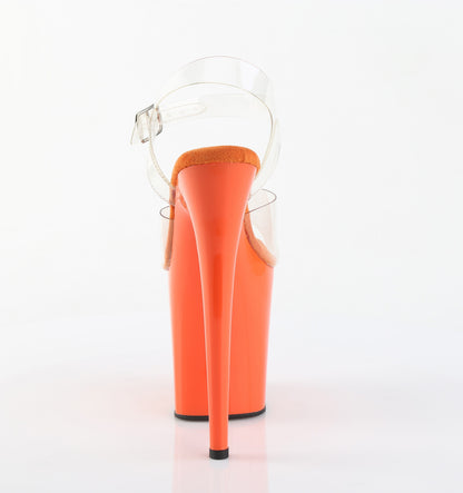 Pleaser Women's Platform Shoes FLAMINGO-808 Clr/Orange