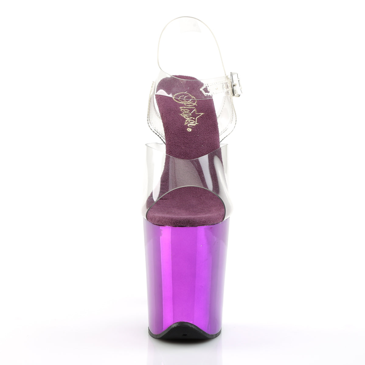 Pleaser Sandales pour femmes FLAMINGO-808 chrome CLR / violet