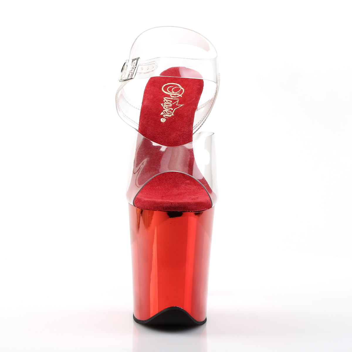 Pleaser Sandales pour femmes FLAMINGO-808 CLR / Chrome rouge