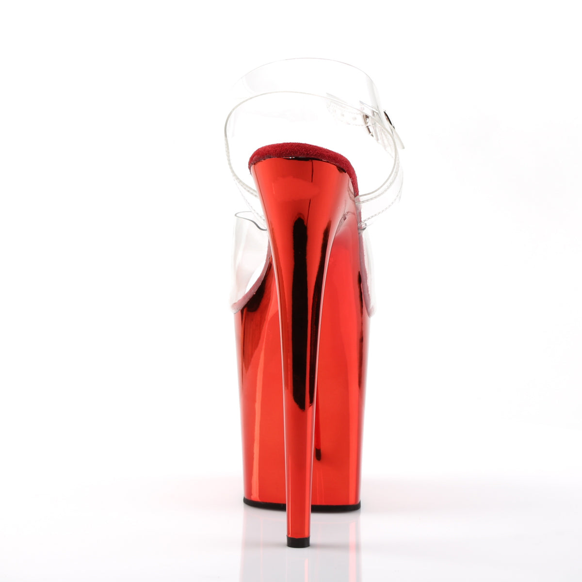 Pleaser Sandales pour femmes FLAMINGO-808 CLR / Chrome rouge