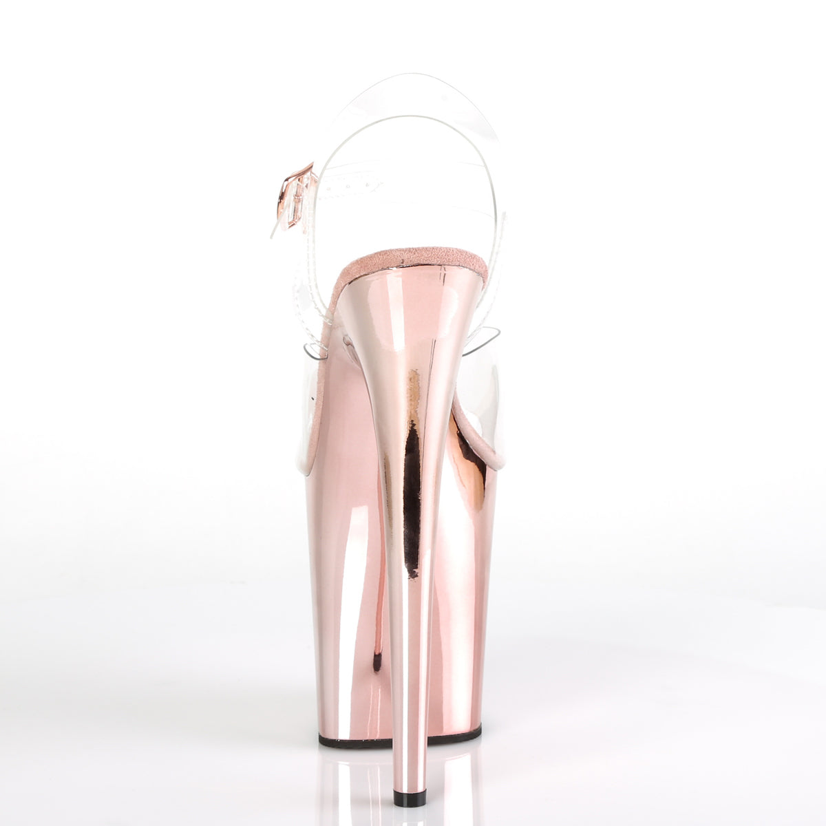 Pleaser Sandales pour femmes FLAMINGO-808 chrome or rose / rose
