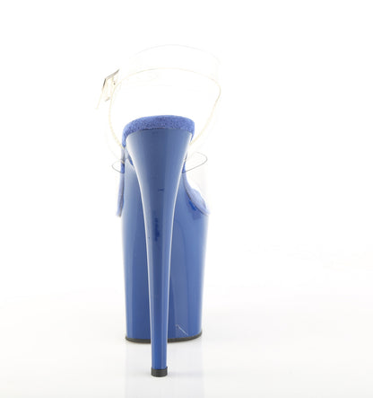 Pleaser Women's Platform Shoes FLAMINGO-808 Clr-Royal Blue/Royal Blue