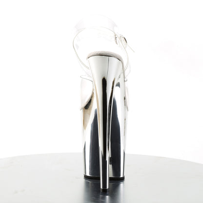 Pleaser Sandales pour femmes FLAMINGO-808 CLR / SLV Chrome