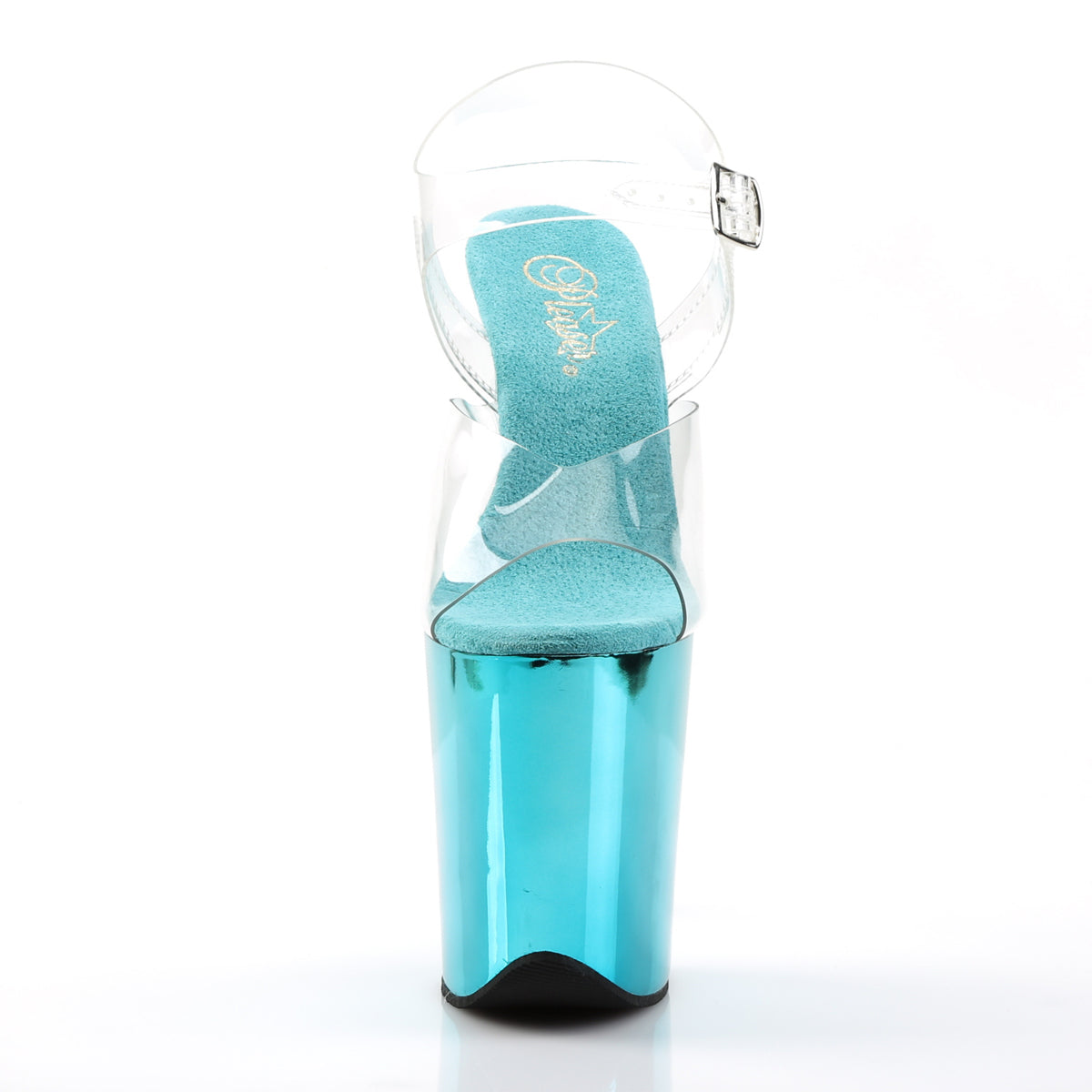 Pleaser Sandales pour femmes FLAMINGO-808 chrome CLR / turquoise