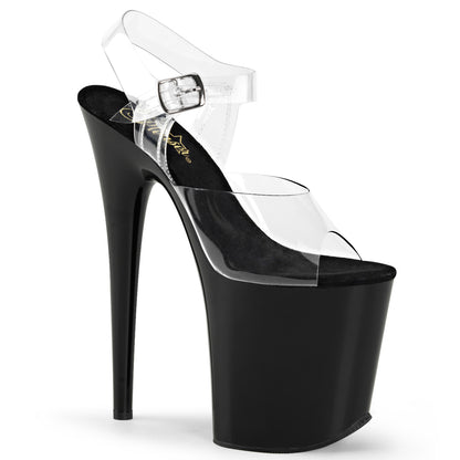 Pleaser Sandales pour femmes FLAMINGO-808 CLR / BLK